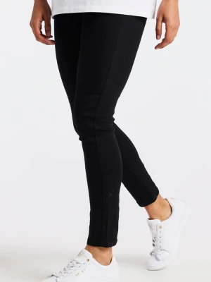 Czarne wąskie jeansy damskie SikSilk