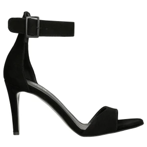 Czarne wieczorowe sandały na szpilce 76162-61 Wojas