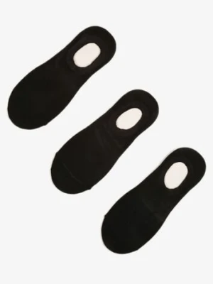 Czarne Wiskozowe Skarpety Stopki 3 Pack Xriefra