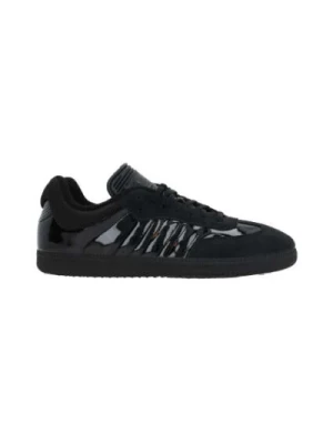 Czarne Zamszowe Niskie Sneakersy Adidas
