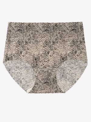 Czarno-Beżowe Bezszwowe Majtki Figi High Waist Dolevia