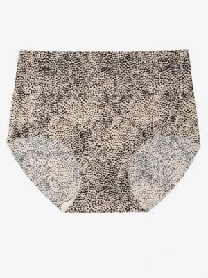 Czarno-Beżowe Majtki Bezszwowe Typu Figi z Wysokim Stanem Doliressa love magnolia