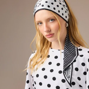 Czarno-biała dwustronna chusta House