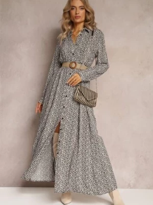 Czarno-Biała Sukienka Chrysane rosa