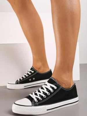 Czarno-Białe Trampki Jazlyn