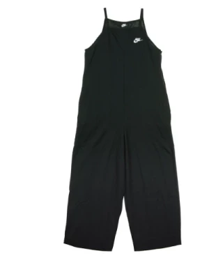 Czarno-Biały Jersey Jumpsuit Nike