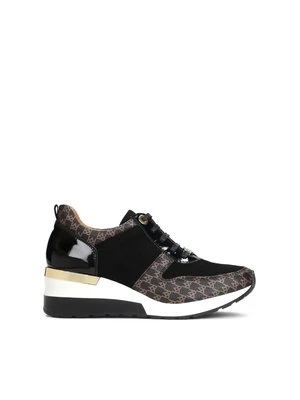 Czarno-brązowe sneakersy damskie Kazar