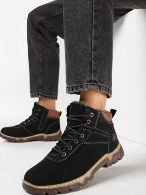 Czarno-Brązowe Traperki Sportowe Mocno Ocieplone Vimee