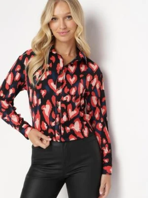 Czarno-Czerwona Koszula w Cętki Loiphe by swan