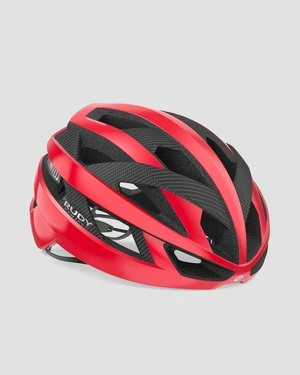 Czarno-czerwony kask rowerowy Rudy Project Rebel