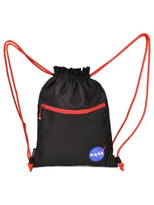 Czarno-czerwony worek NASA 44x33cm Semi Line