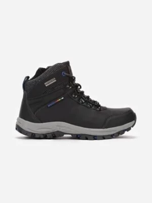 Czarno-Niebieskie Buty Trekkingowe Azaerryss