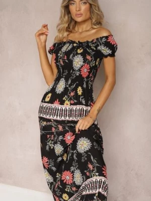 Czarno-Różowa Sukienka Ananeh j&x