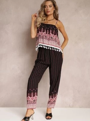 Czarno-Różowy Kombinezon Picture of You