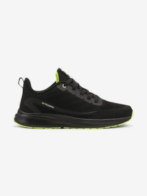 Czarno-Zielone Buty Sportowe Sneakersy z Siateczki Telamira gelteo