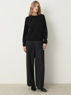 Czarny basicowy sweter z dodatkiem wełny Greenpoint