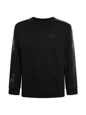 Czarny Bawełniany Sweter dla Mężczyzn Love Moschino