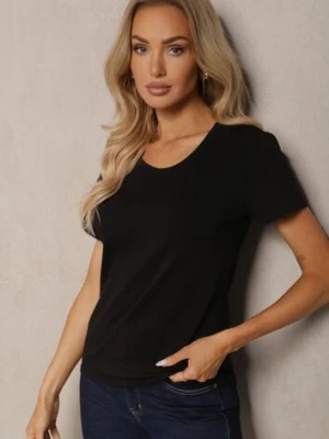 Czarny Bawełniany T-shirt Melinthe glo-story
