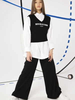 Czarny bezrękawnik dla dziewczyny REVOLUTION Reporter