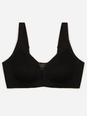 Czarny Biustonosz z Prążkowanego Materiału Ezimere love magnolia