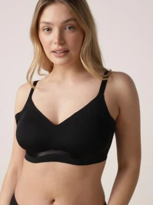 Czarny Biustonosz z Usztywnianymi Miseczkami i Transparentną Wstawką Zeriga love magnolia