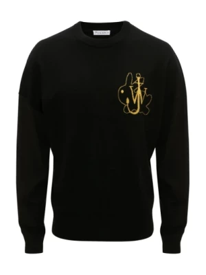 Czarny Bunny Crewneck Jumper JW Anderson