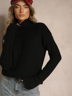 Czarny Casualowy Golf Ertinna miss poem