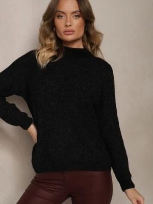 Zdjęcie produktu Czarny Casualowy Golf z Wiskozą Zerinia