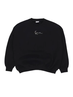 Czarny Crewneck Sweatshirt Damski Streetwear Karl Kani