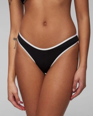 Czarny Dół Od Stroju Kąpielowego Damski Seafolly Scoop High Cut Rio