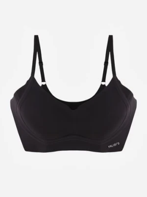 Czarny Elastyczny Biustonosz Bezszwowy Bez Fiszbin Edaelia