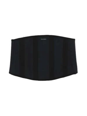 Czarny elastyczny gorset z regulowanym zapięciem Dolce & Gabbana