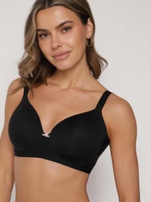 Czarny Gładki Biustonosz Klasyczny Idahlina love magnolia