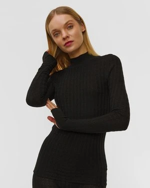 Czarny Golf Damski Merino Cordova Soleil Top