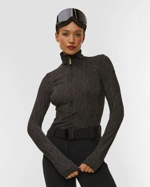 Czarny Golf Narciarski Damski Goldbergh Gold Exclusive Fascino