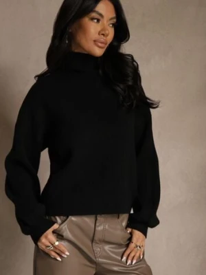 Czarny Golf Ozdobiony Ściągaczami Wedena glo-story