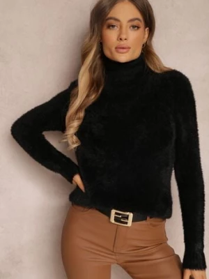 Czarny Golf Wełniany Kedrindas j&x