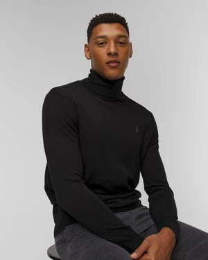 Czarny golf wełniany męski Ralph Lauren Polo Ralph Lauren