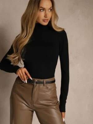 Czarny Golf z Bawełną w Klasycznym Stylu Reiredia