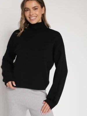 Zdjęcie produktu Czarny Golf z Bufiastymi Rękawami Wedelia glo-story