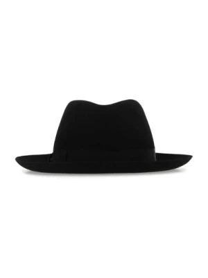 Czarny kapelusz czarny Borsalino