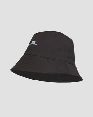 Czarny Kapelusz Kubełkowy Damski J.lindeberg Siri Bucket Hat J Lindeberg