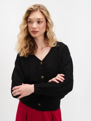 Czarny kardigan Top Secret