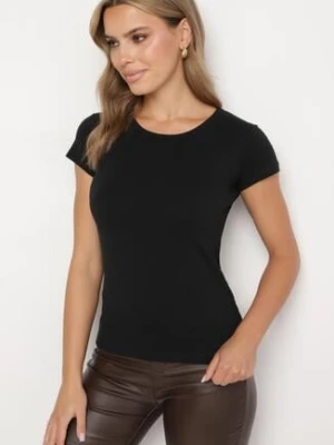 Czarny Klasyczny Bawełniany T-shirt Zeiola ann gissy