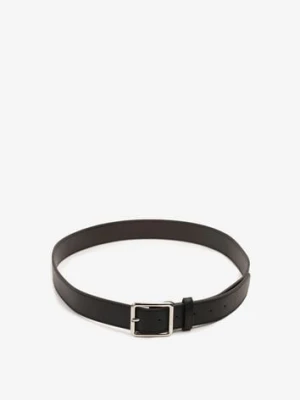 Czarny Klasyczny Pasek z Geometryczną Klamrą Mevinala jordan