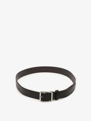 Czarny Klasyczny Pasek z Prostokątną Klamrą Mevalinae jordan