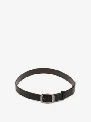 Czarny Klasyczny Pasek z Prostokątną Klamrą Revemea jordan