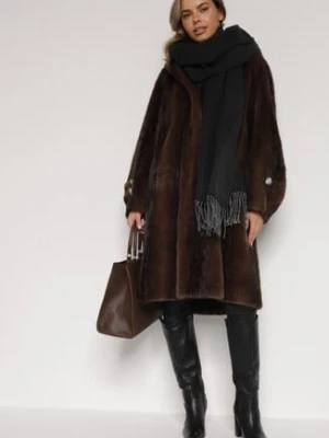 Czarny Klasyczny Szalik z Bawełny i Wiskozy z Frędzlami Vetilisa versoli