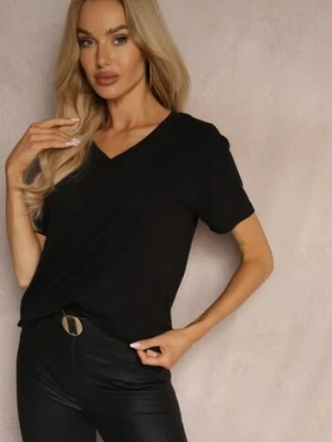 Czarny Klasyczny T-shirt z Bawełny Irithnea ann gissy