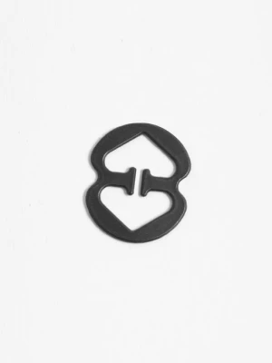 Czarny klips do ściągania ramiączek biustonosza POUPEE